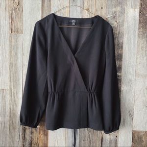 JCREW BLACK ELEGANT BLOUSE